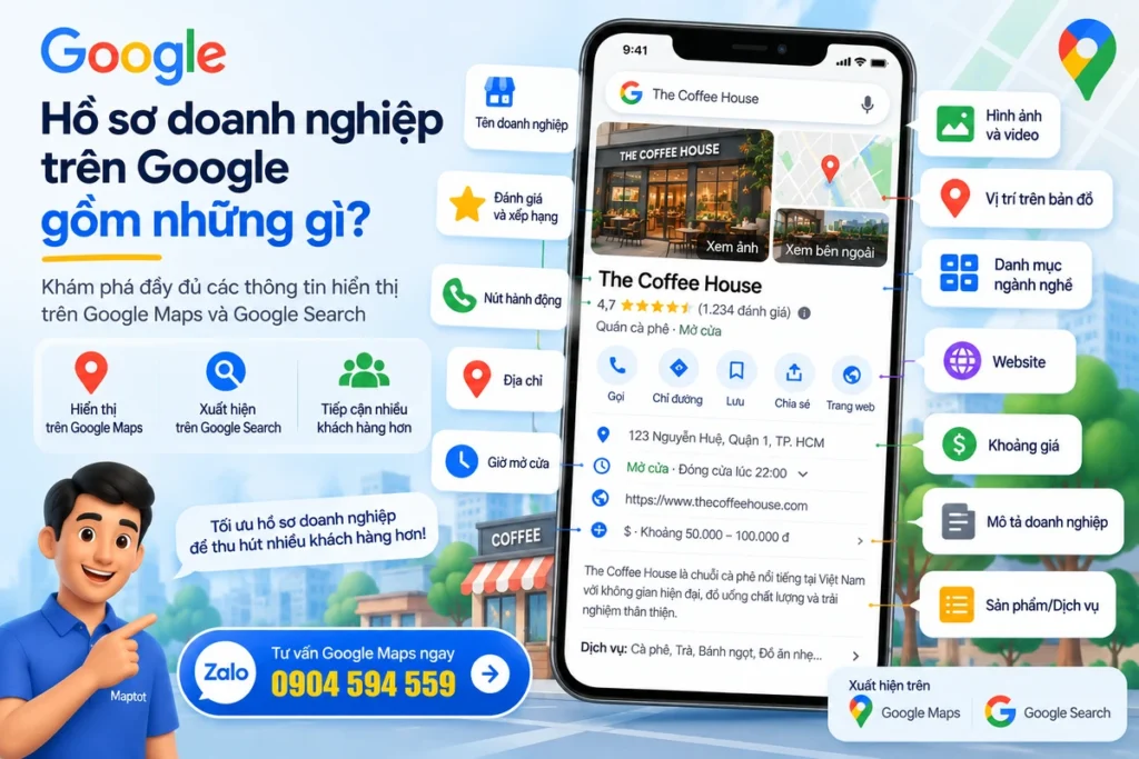 Hồ sơ doanh nghiệp trên Google gồm những gì