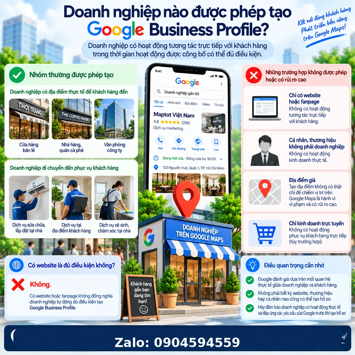 Doanh nghiệp nào được phép tạo Google Business Profile