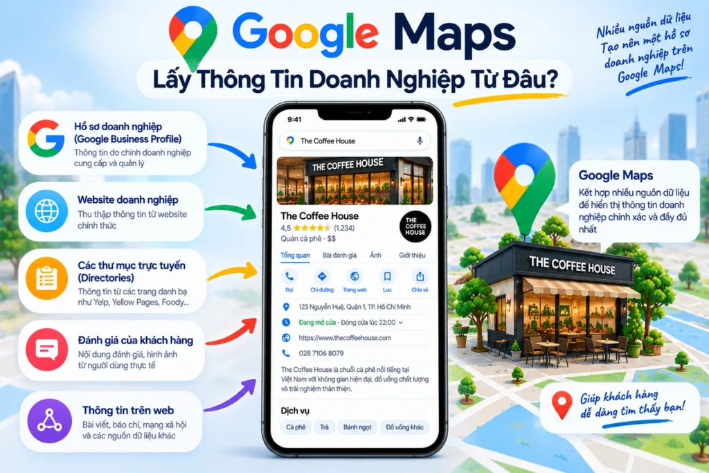 Google Maps lấy thông tin doanh nghiệp từ đâu