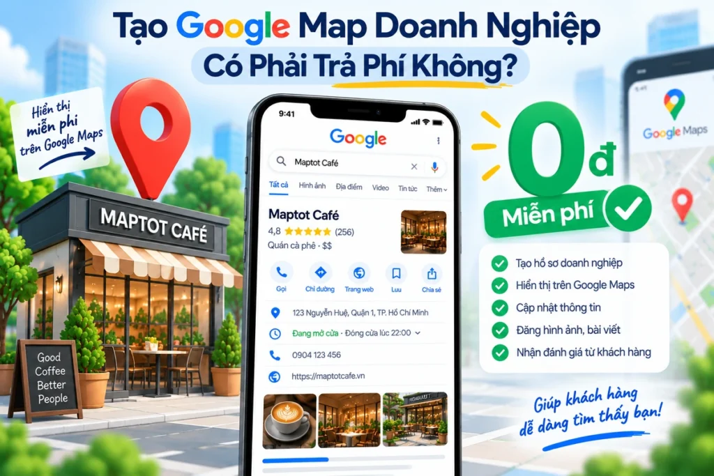 Tạo Google Map doanh nghiệp có phải trả phí không