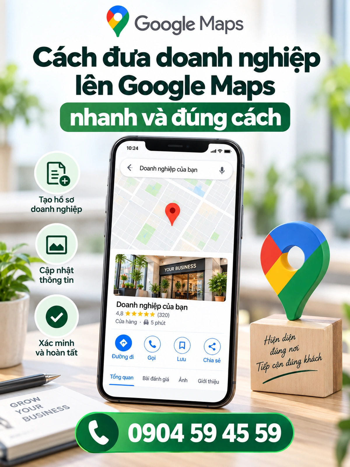 Cách đưa doanh nghiệp lên Google Maps nhanh và đúng cách
