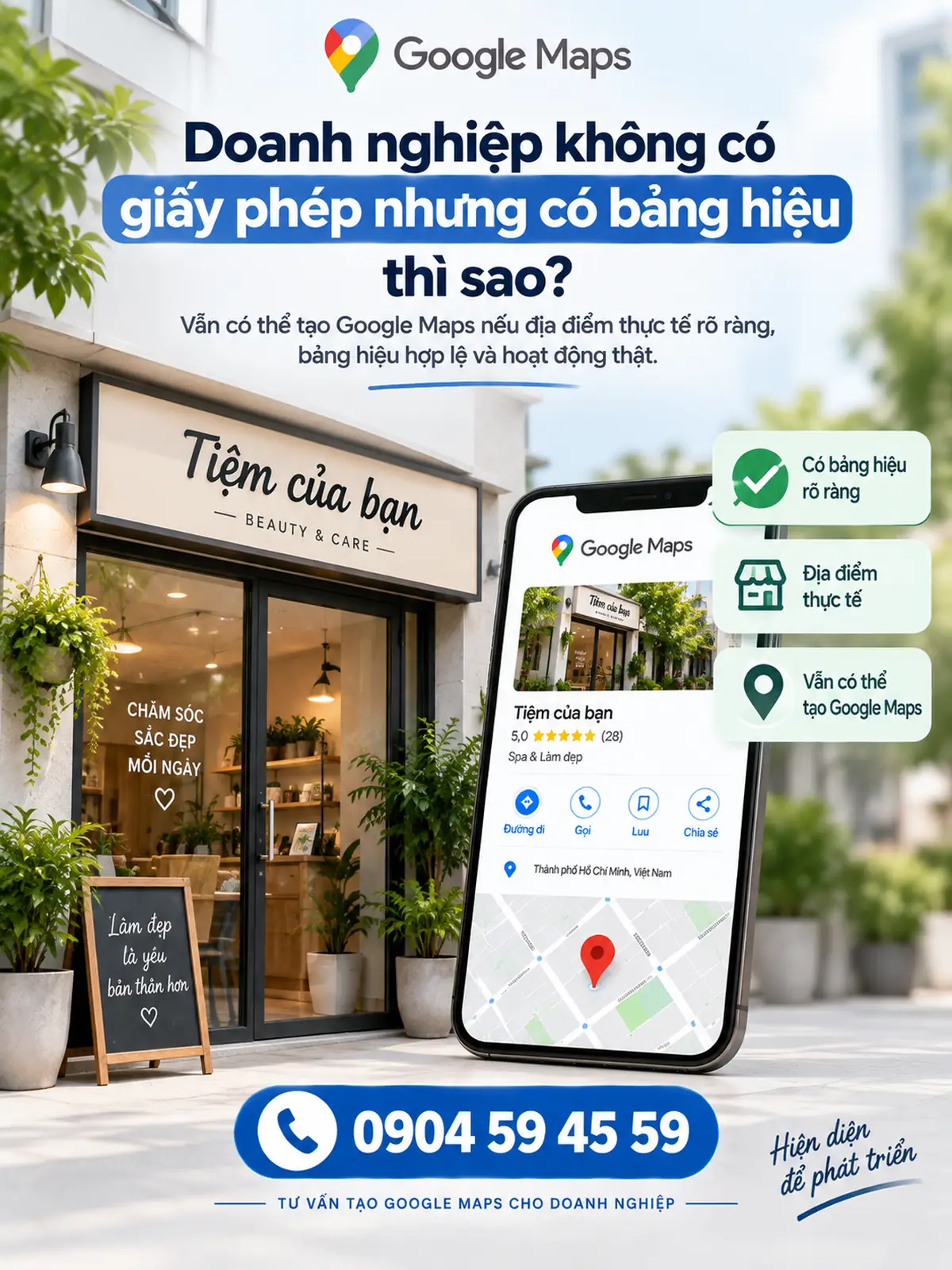 Quy trình chuẩn để tạo Google Maps khi có giấy phép kinh doanh