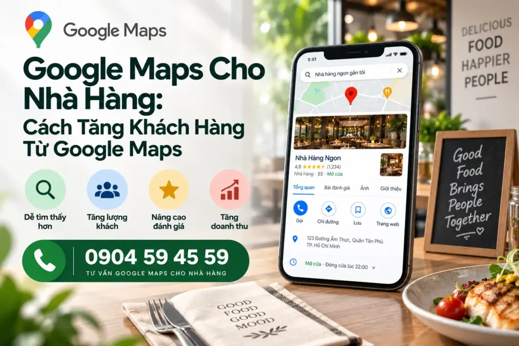 Google Maps Cho Nhà Hàng: Cách Tăng Khách Hàng Từ Google Maps