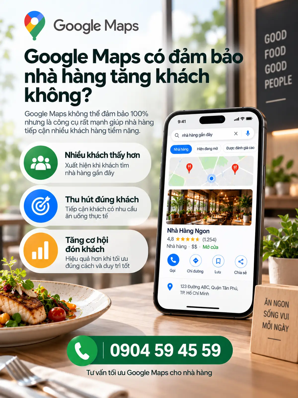 Google Maps Có Đảm Bảo Nhà Hàng Tăng Khách Không?