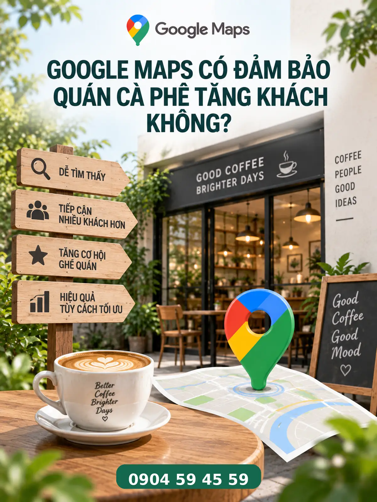 Google Maps có đảm bảo quán cà phê tăng khách không?