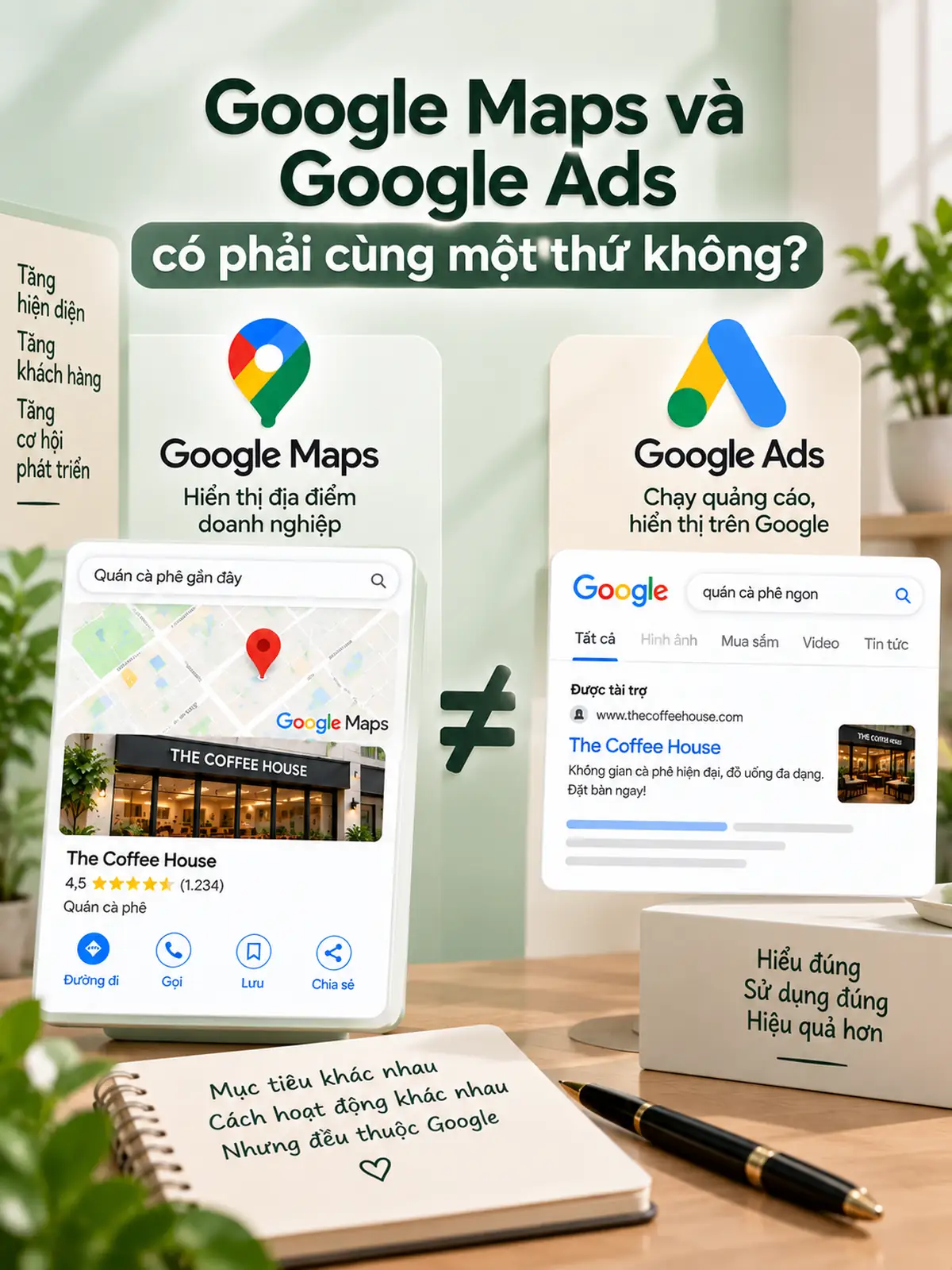 Google Maps và Google Ads có phải cùng một thứ không?