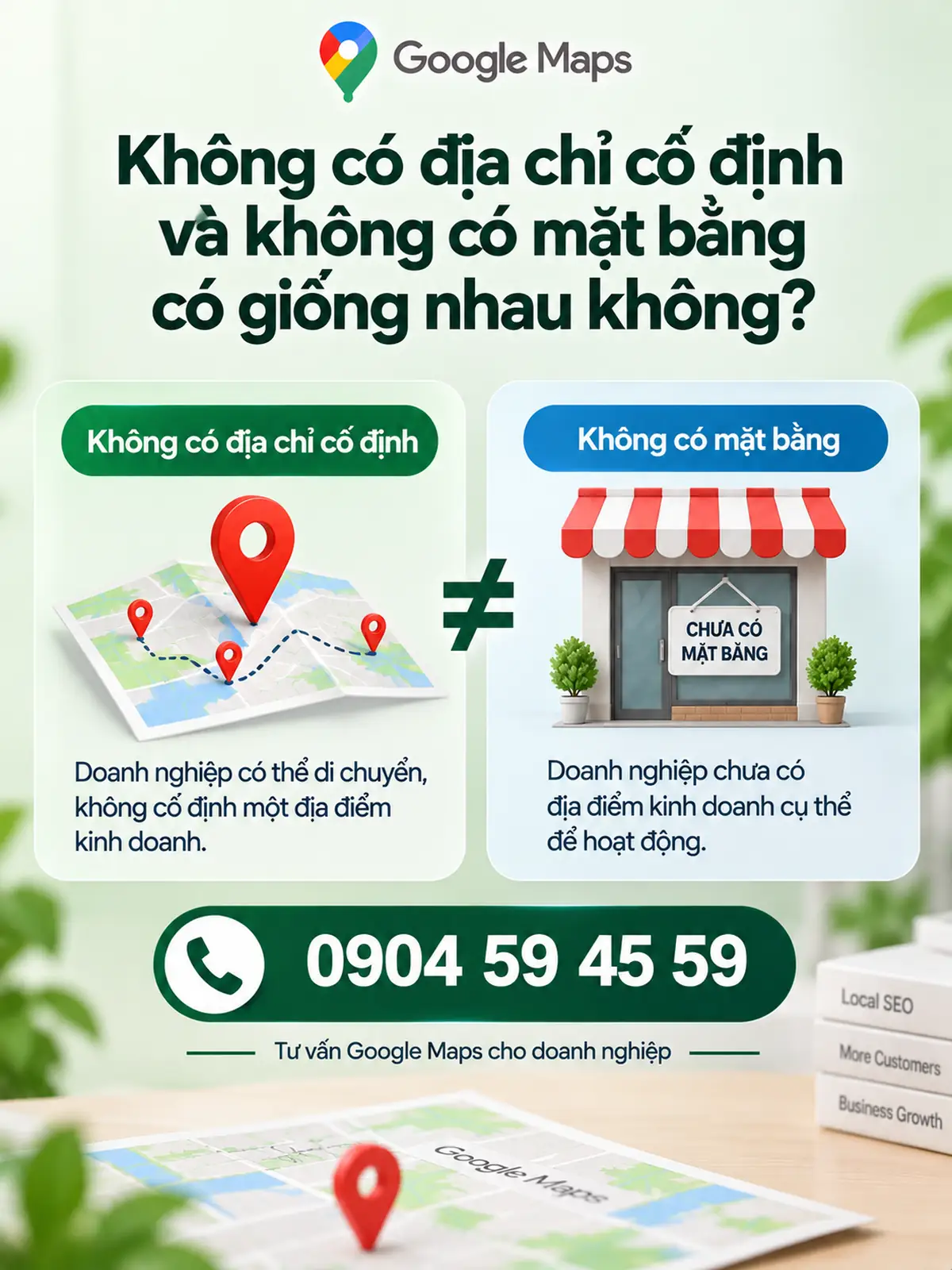 Không Có Địa Chỉ Cố Định Và Không Có Mặt Bằng Có Giống Nhau Không?