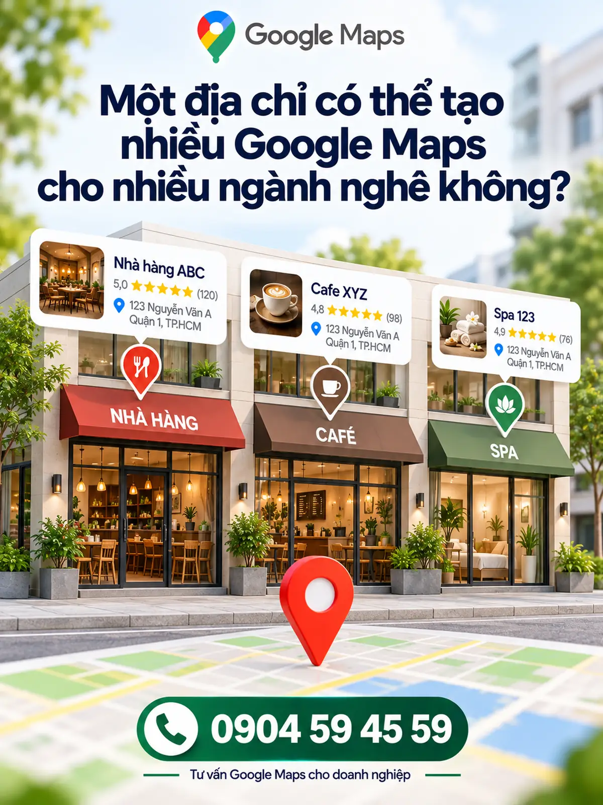 Một Địa Chỉ Có Thể Tạo Nhiều Google Maps Cho Nhiều Ngành Nghề Không?