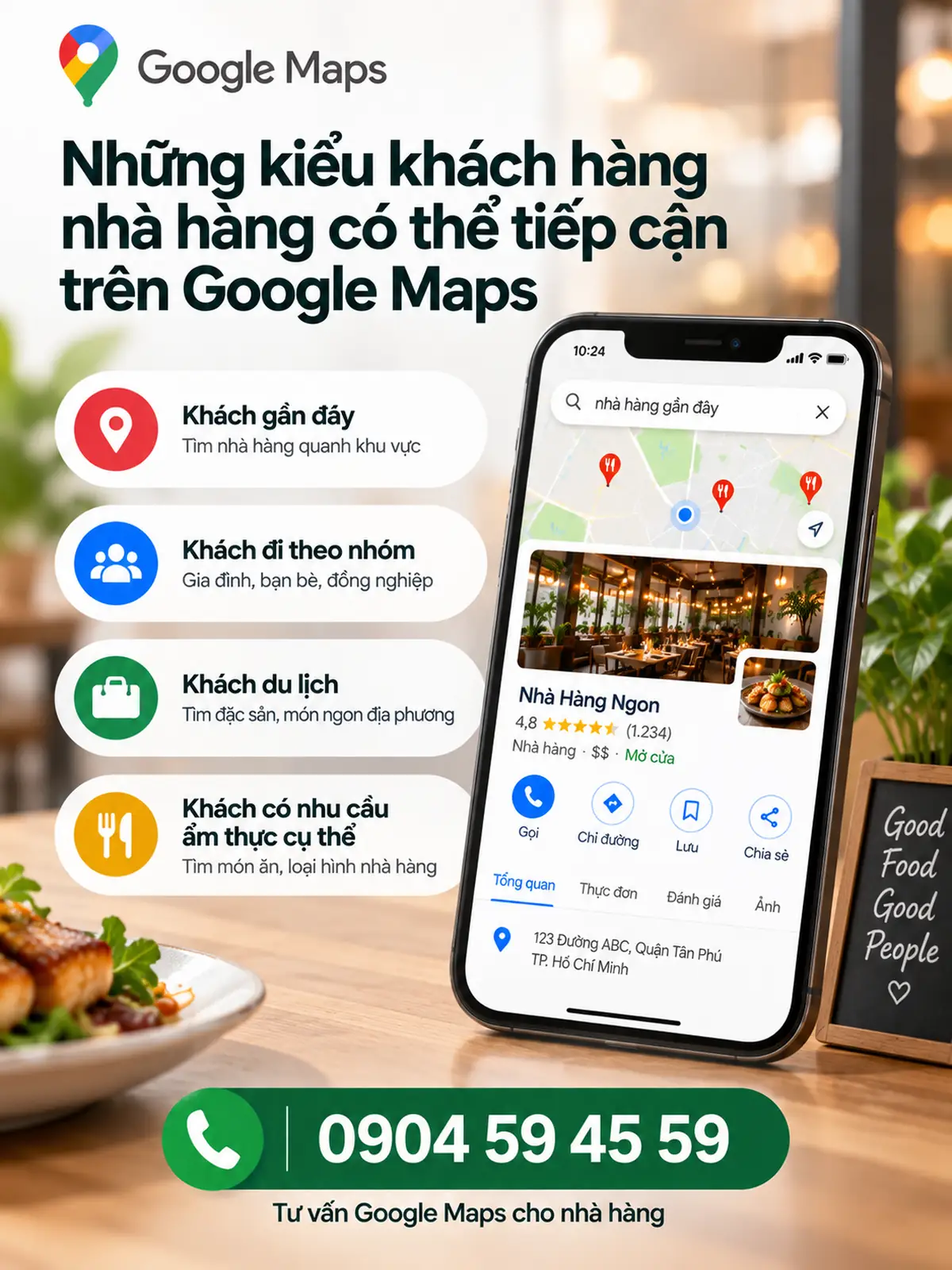 Những Kiểu Khách Hàng Nhà Hàng Có Thể Tiếp Cận Trên Google Maps
