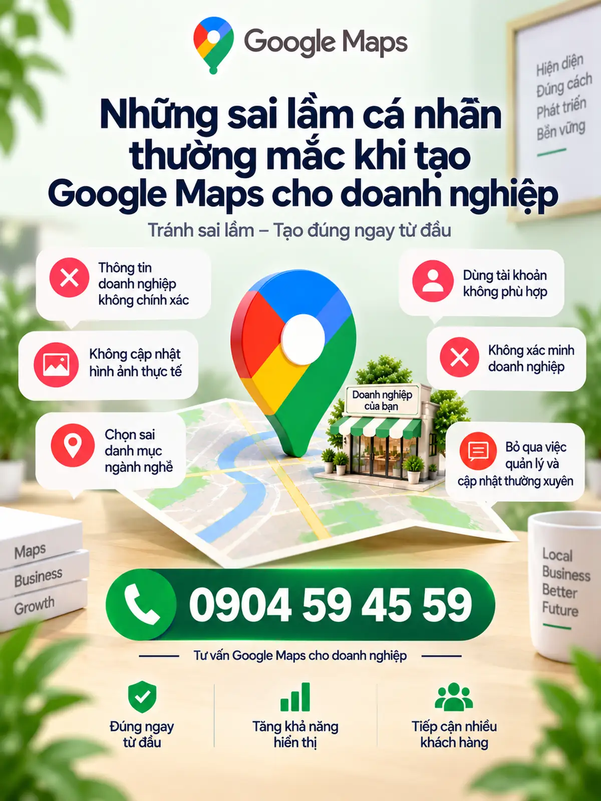 Những Sai Lầm Cá Nhân Thường Mắc Khi Tạo Google Maps Cho Doanh Nghiệp