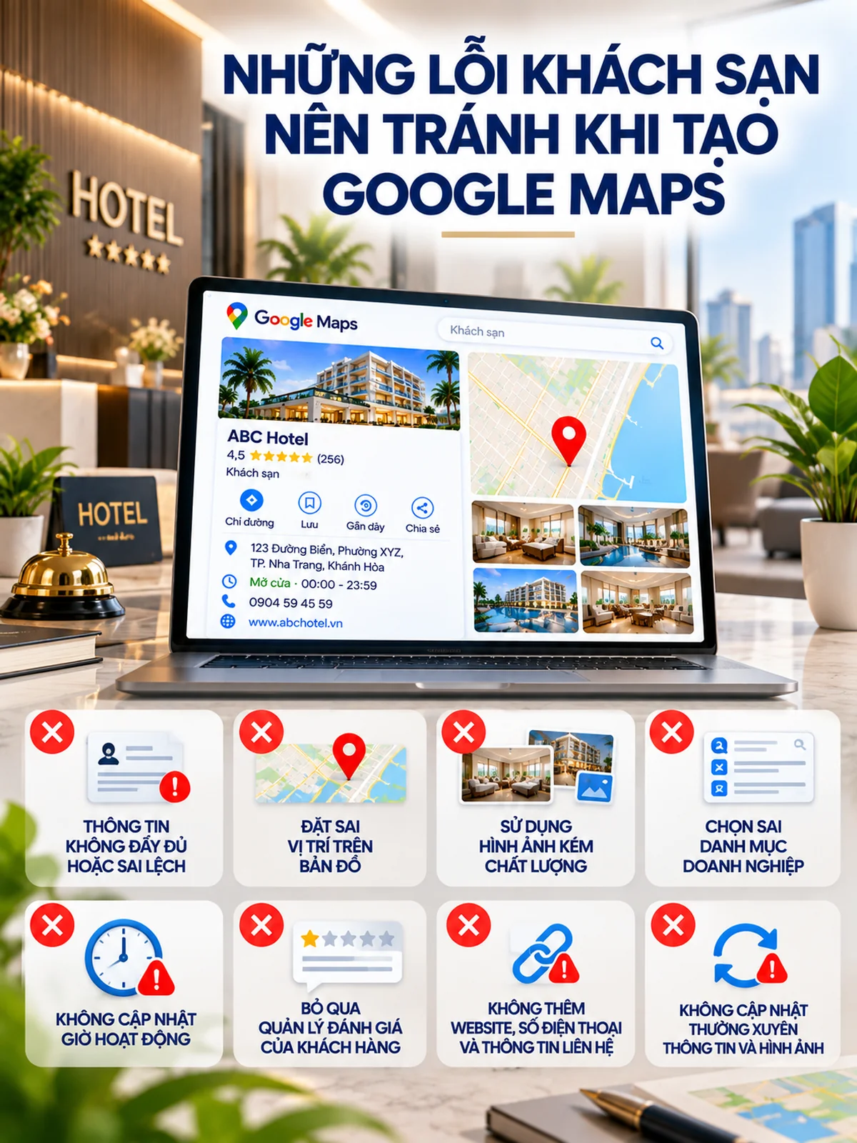 Những Lỗi Khách Sạn Nên Tránh Khi Tạo Google Maps