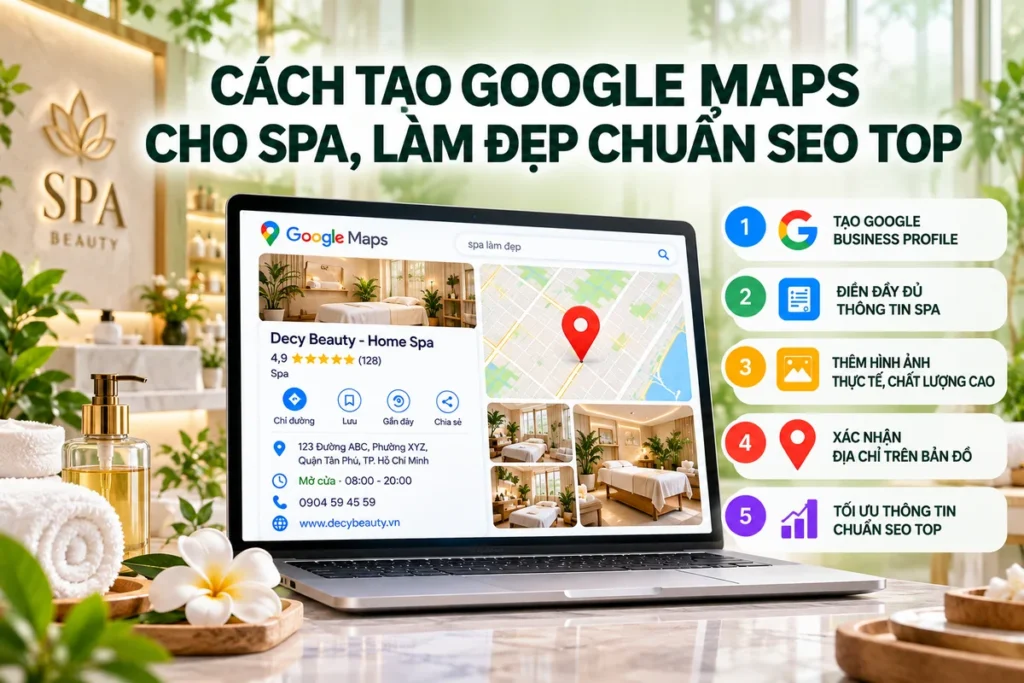 Cách Tạo Google Maps Cho Spa, Làm Đẹp Chuẩn Seo Top