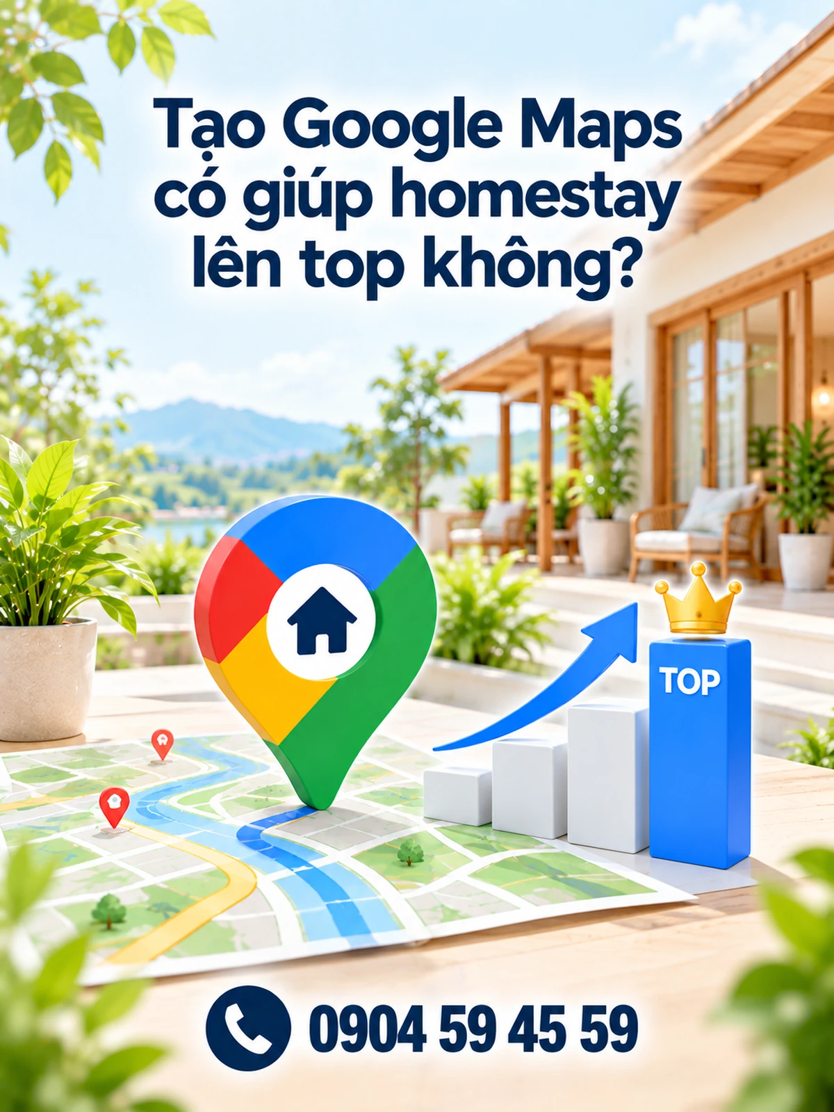 Tạo Google Maps có giúp homestay lên top không?