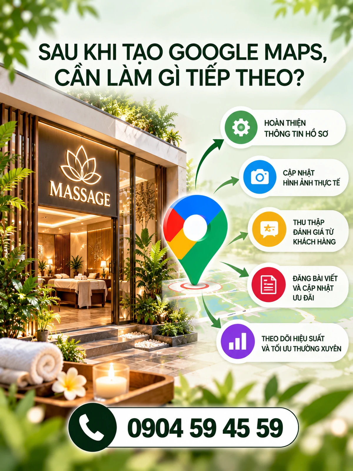 Sau khi tạo Google Maps, cần làm gì tiếp theo?