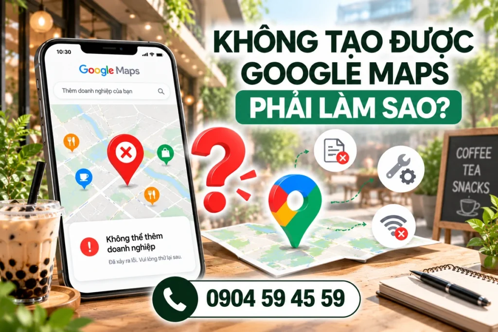 Không tạo được Google Maps phải làm sao?