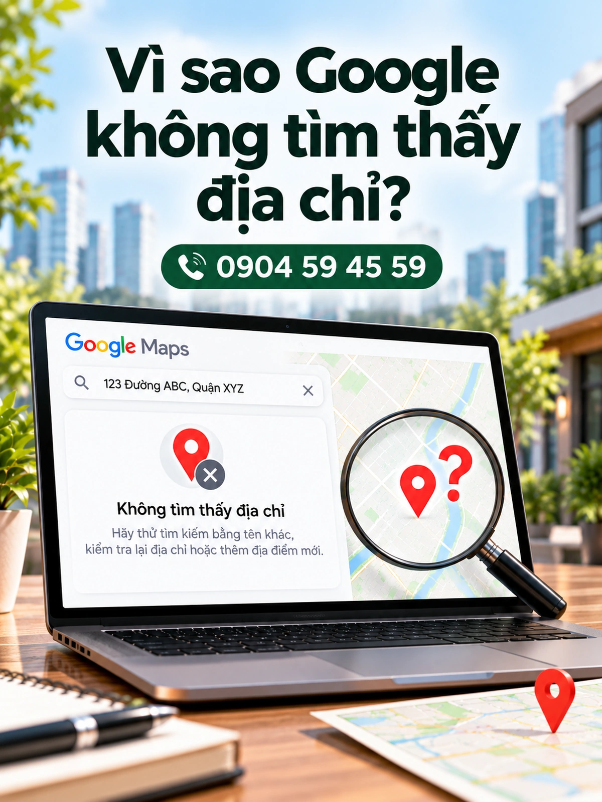 Vì sao Google không tìm thấy địa chỉ?