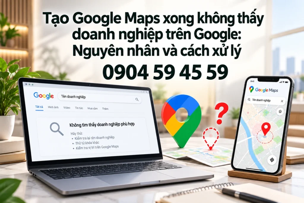 Tạo Google Maps xong không thấy doanh nghiệp trên Google: Nguyên nhân và cách xử lý