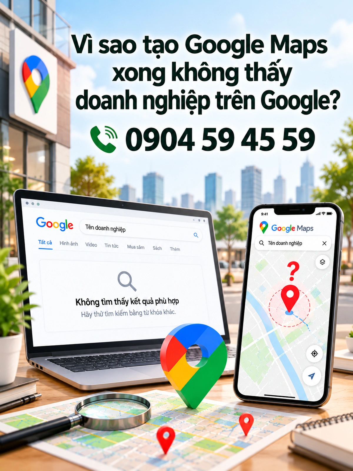 Vì sao tạo Google Maps xong không thấy doanh nghiệp trên Google?