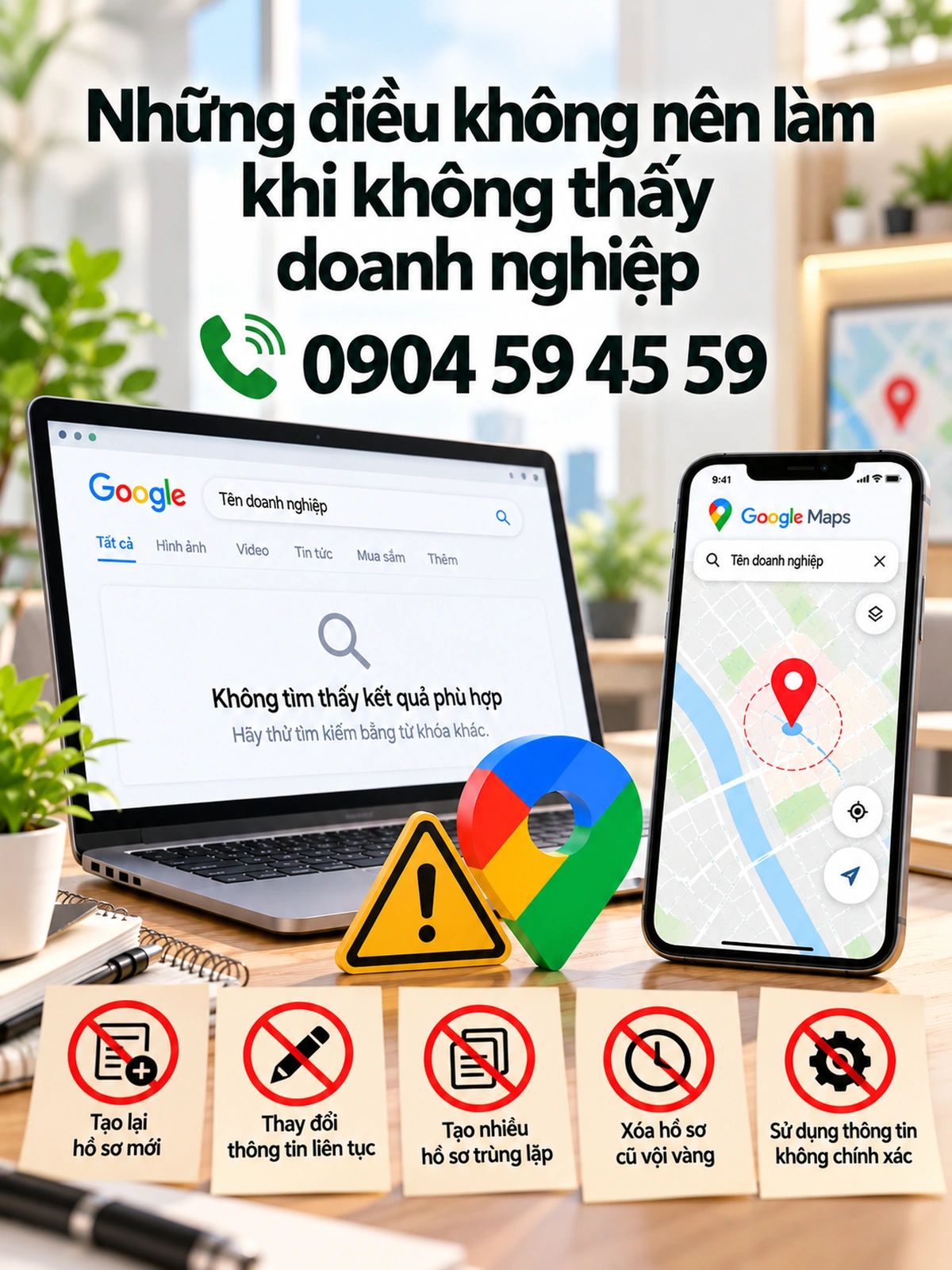 Những điều không nên làm khi không thấy doanh nghiệp