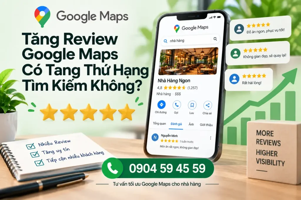 Tăng Review Google Maps Có Tăng Thứ Hạng Tìm Kiếm Không?