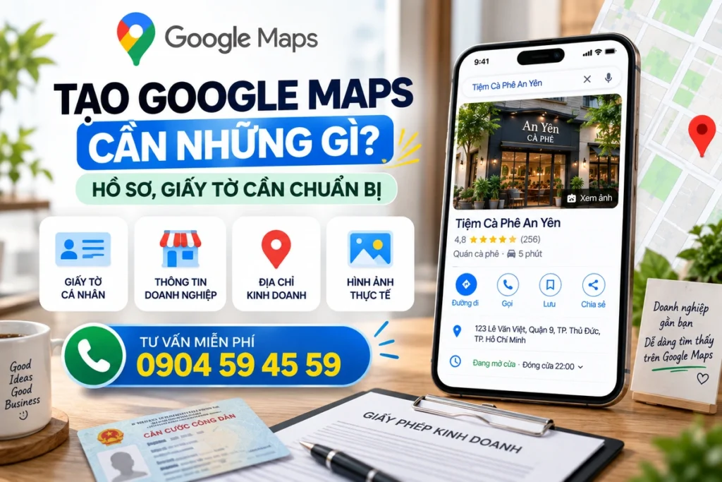TẠO GOOGLE MAPS CẦN NHỮNG GÌ? HỒ SƠ, GIẤY TỜ CẦN CHUẨN BỊ