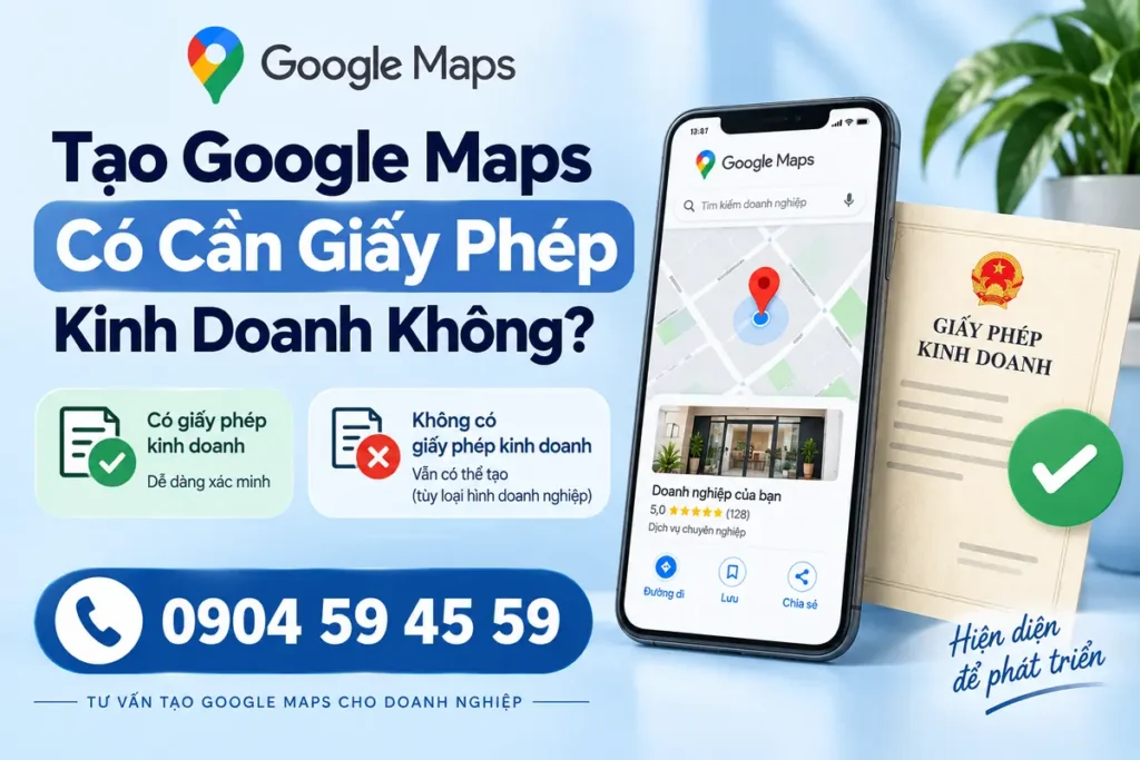 Tạo Google Maps có cần giấy phép kinh doanh không?