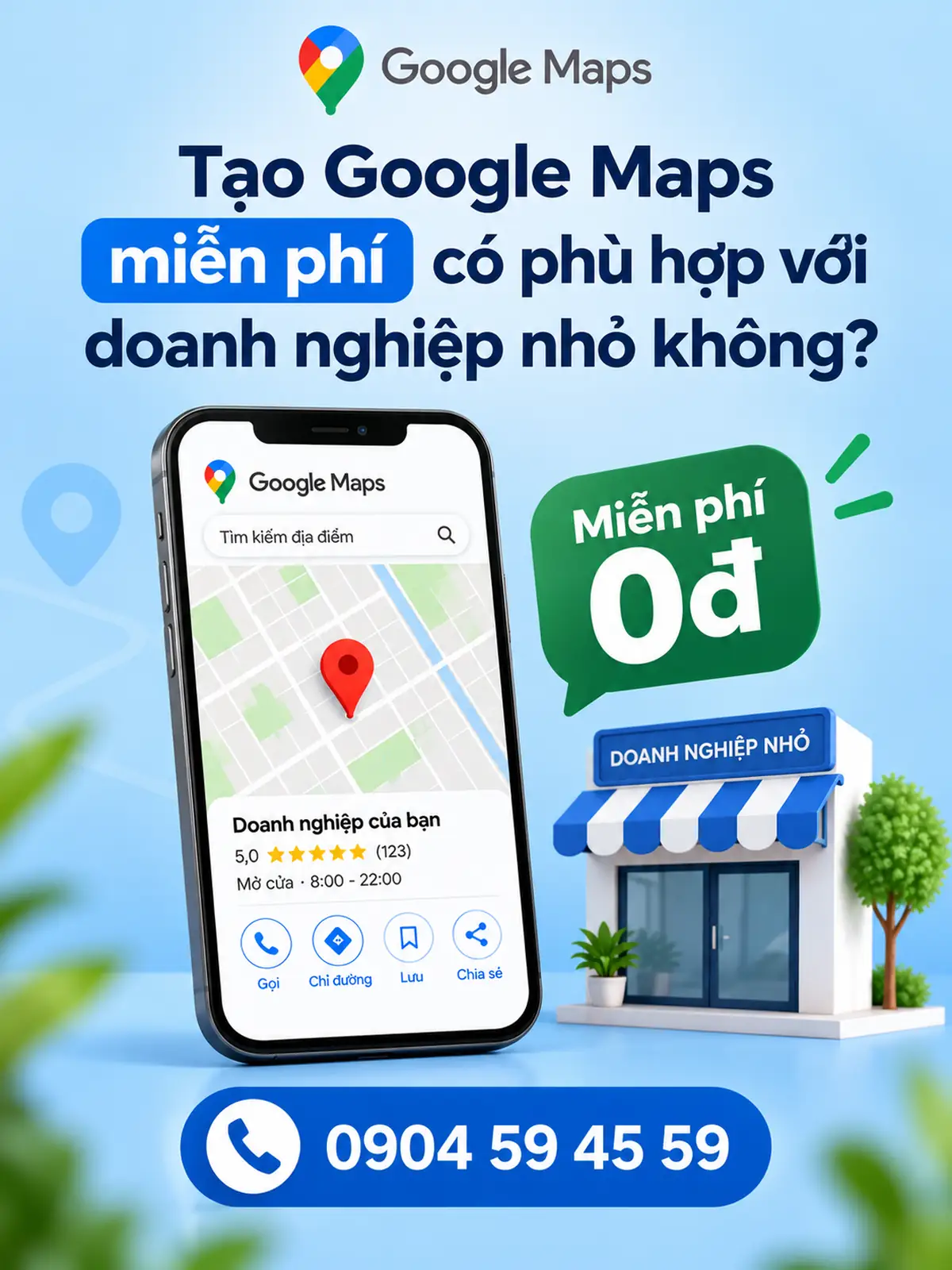 Tạo Google Maps miễn phí có phù hợp với doanh nghiệp nhỏ không?